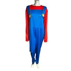 Adult Large Mario Costume - 100% Polyester, Great Condition
